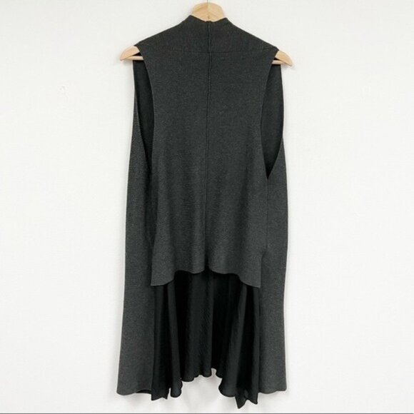 COLOUR 5 POWER sleeves long lines wool blend Sweater cardigan Lagenlook Sz F - Picture 2 of 11